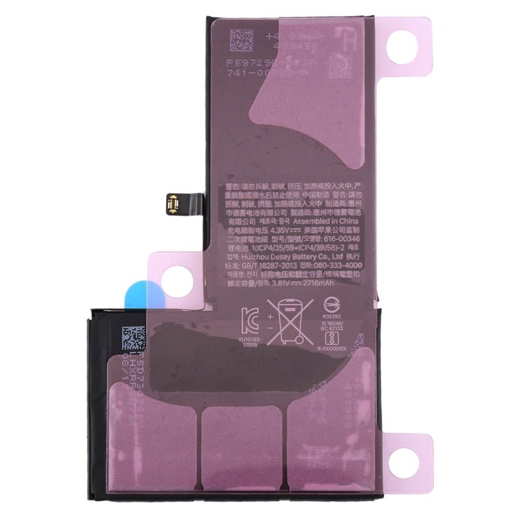 2716mAh Li - ion Battery for iPhone X, For iPhone X - ORIWHIZ