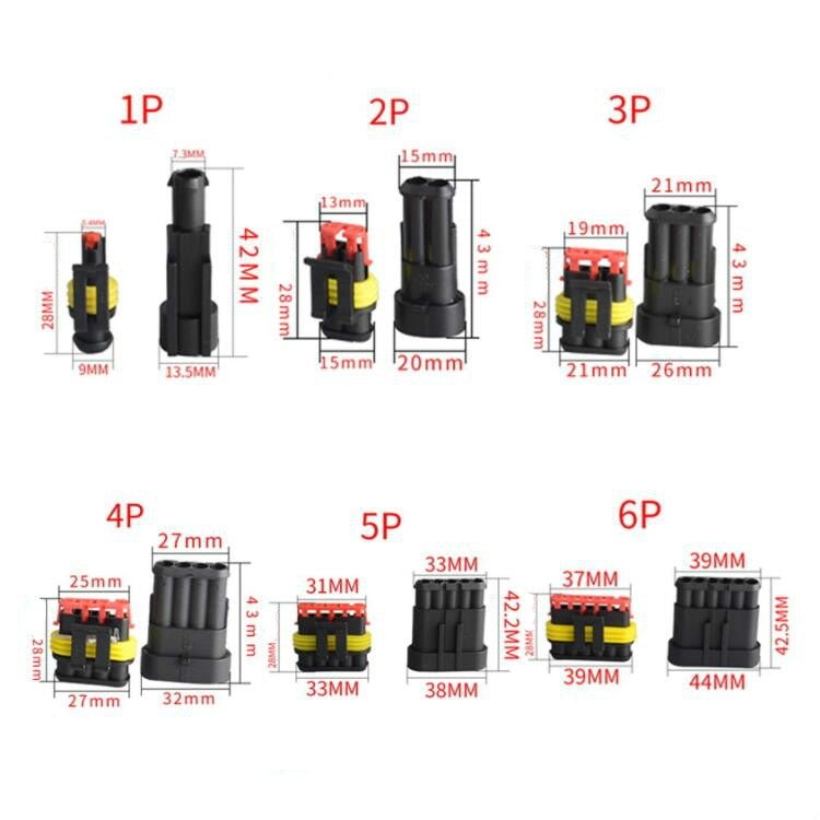 274 PCS / Box Car Waterproof Connector Multi - Function Cable Terminal Line, Car Multi - Function Cable Terminal Line - ORIWHIZCar Replacement PartsDIY CablesIn Car