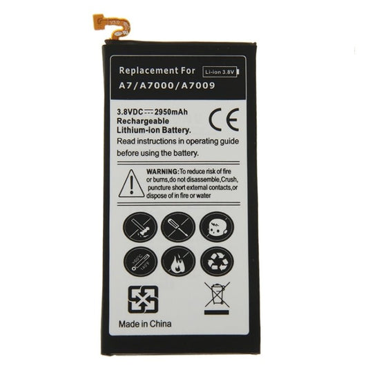 2950mAh High Capacity Rechargeable Li - ion Battery for Galaxy A7 / A700 / A700S, For A7 / A700F - ORIWHIZ