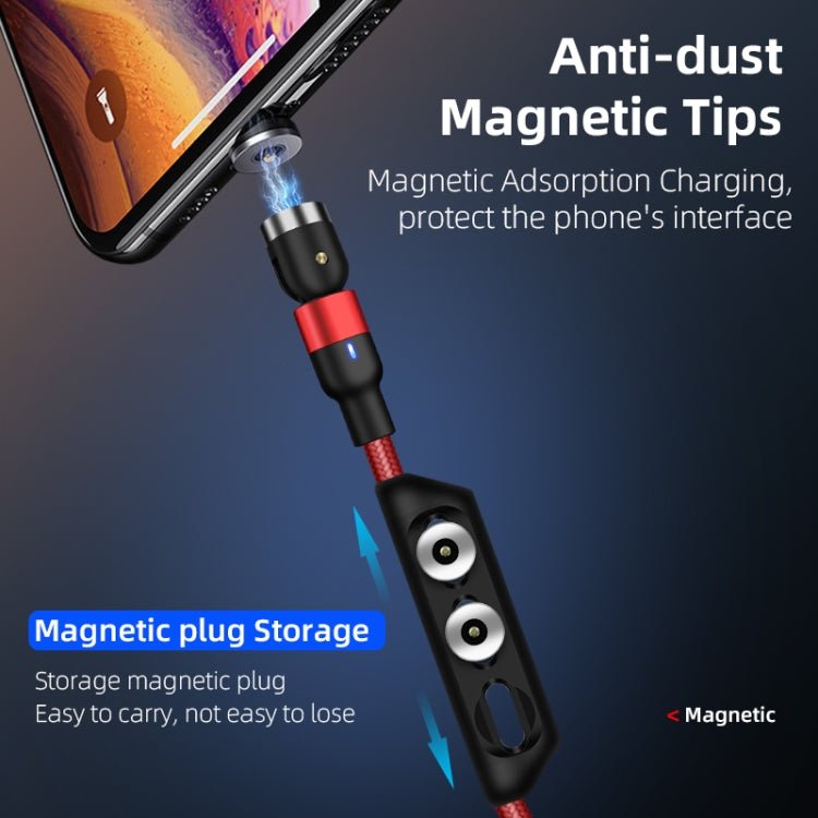 2m 2A Output USB to Micro USB Nylon Braided Rotate Magnetic Charging Cable, 2m Micro USB - ORIWHIZ