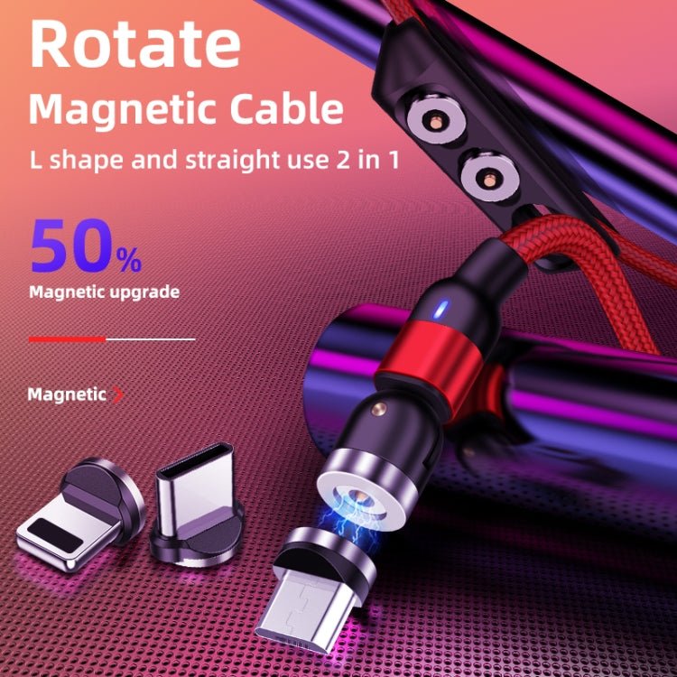2m 2A Output USB to Micro USB Nylon Braided Rotate Magnetic Charging Cable, 2m Micro USB - ORIWHIZ