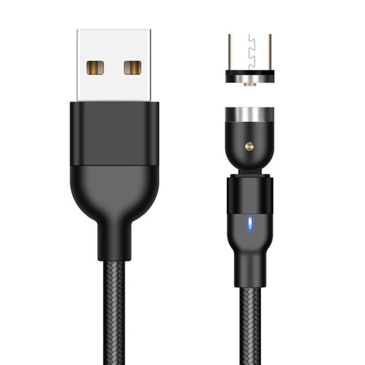 2m 2A Output USB to Micro USB Nylon Braided Rotate Magnetic Charging Cable, 2m Micro USB - ORIWHIZ