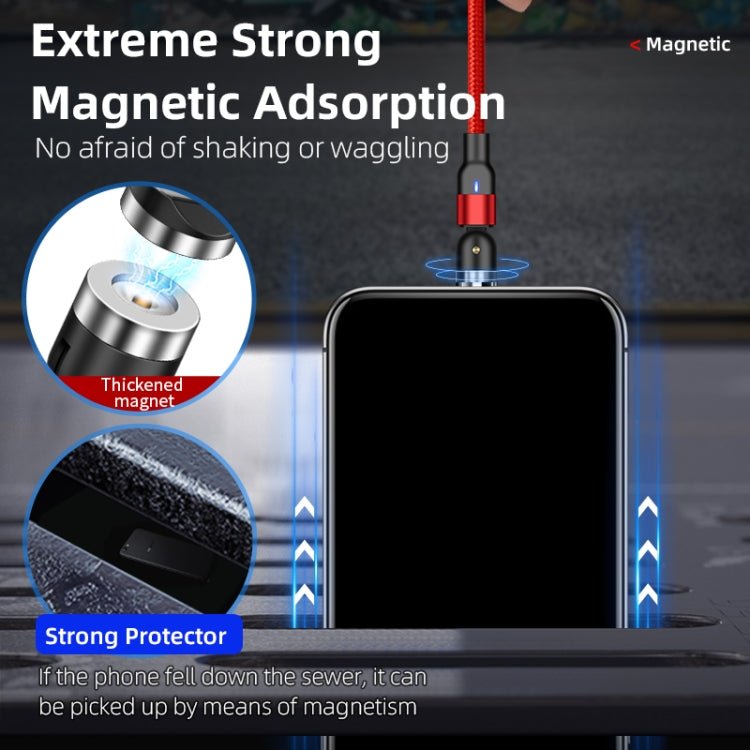 2m 2A Output USB to Micro USB Nylon Braided Rotate Magnetic Charging Cable, 2m Micro USB - ORIWHIZ