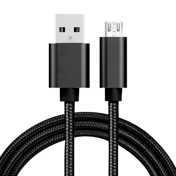 2m 3A Woven Style Metal Head Micro USB to USB Data / Charger Cable, 2m Micro USB - ORIWHIZ