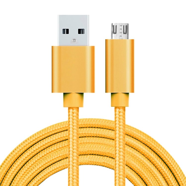 2m 3A Woven Style Metal Head Micro USB to USB Data / Charger Cable, 2m Micro USB - ORIWHIZ