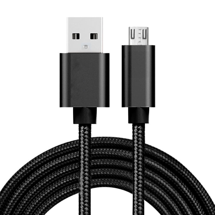 2m 3A Woven Style Metal Head Micro USB to USB Data / Charger Cable, 2m Micro USB - ORIWHIZ