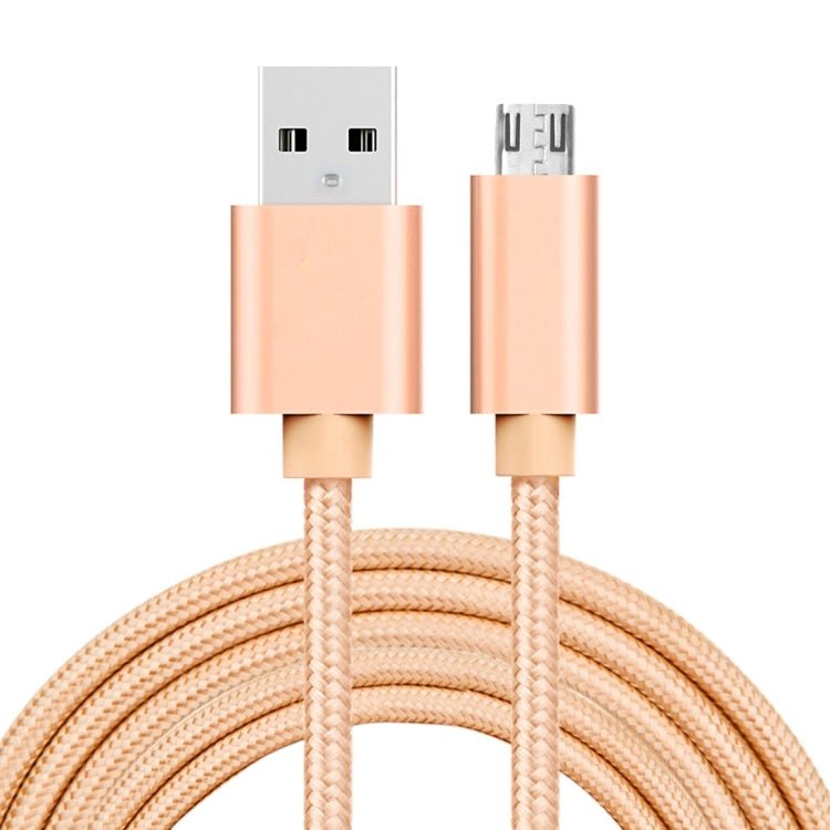 2m 3A Woven Style Metal Head Micro USB to USB Data / Charger Cable, 2m Micro USB - ORIWHIZ