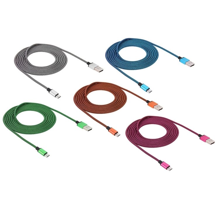 2m Woven Style Micro USB to USB 2.0 Data / Charger Cable - ORIWHIZ