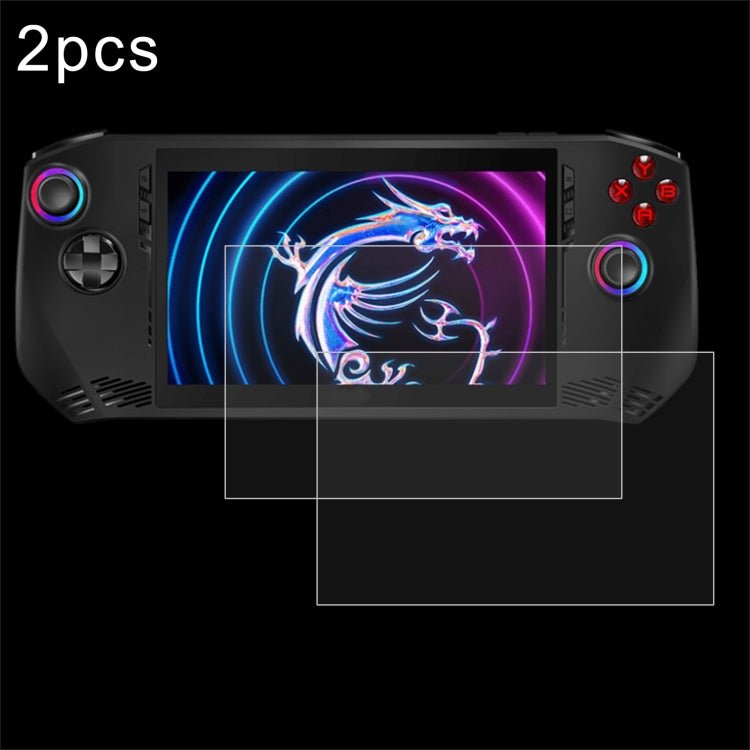 2pcs 9H 0.3mm Explosion - proof Tempered Glass Film, For MSI Claw 7 inch Game Console - ORIWHIZPocket Console & AccessoriesPocket Console & Accessories Tempered GlassToys & Hobbies