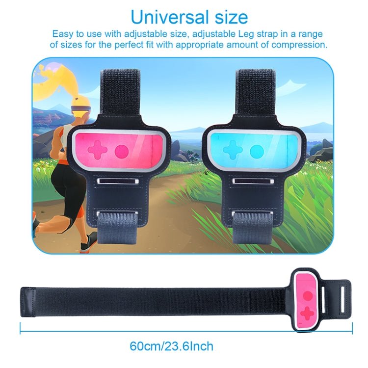 2PCS JYS JYS - NS242 For Nintendo Switch Joy - con Small Handlebar Leg Sports Straps, JYS - NS242(Black), JYS - NS242(Red Blue) - ORIWHIZJYSNintendo AccessoriesNintendo Accessories Others