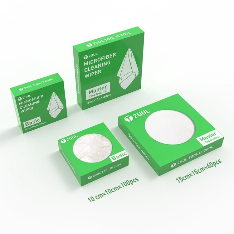 2UUL 15x15cm Microfiber Cleaning Wiper Antistatic Dust - Free Cloth, 2UUL 15x15cm - ORIWHIZ