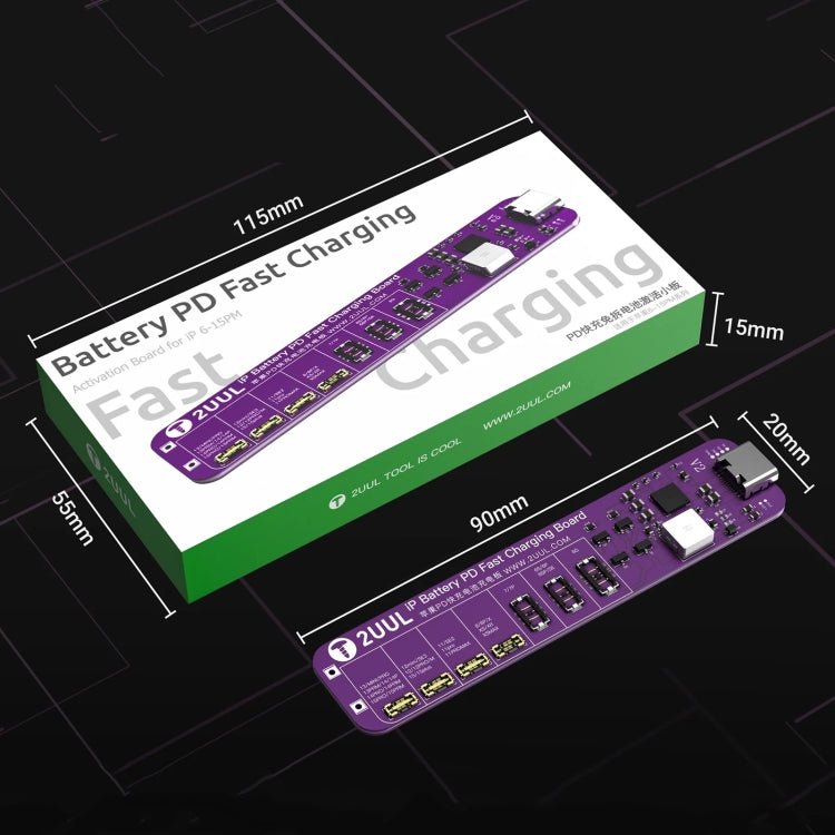 2UUL BT01 PD Fast Charging No - Disassembly Battery Activation Board for iPhone 6 to 15 Pro Max, BT01 - ORIWHIZ