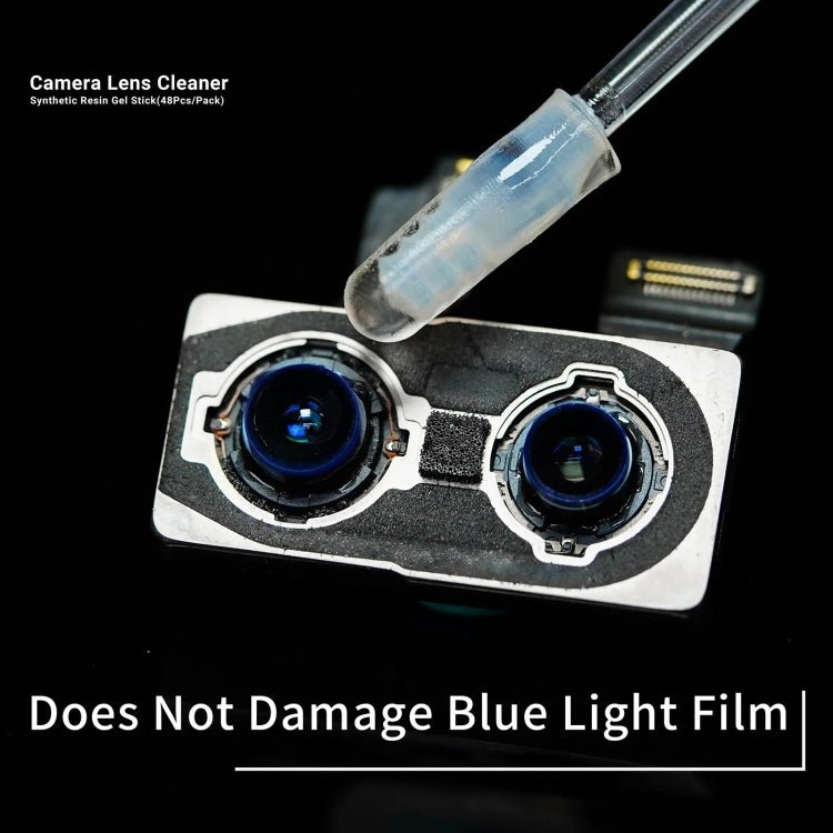 2UUL CL21 48pcs/box Camera Lens Dust Cleaning Synthetic Resin Gel Stick, CL21 - ORIWHIZ