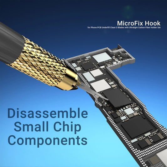 2UUL DA12 MicroFix Hook Phone PCB Clean with Ultralight Carbon Fiber Holder Set, DA12 - ORIWHIZ