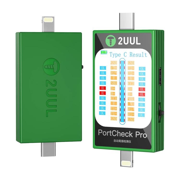 2uul PW31 PortCheck Pro 5V / 2A Type - C / Lighting Interface Automatic Tail Plug Detector, PW31 - ORIWHIZ