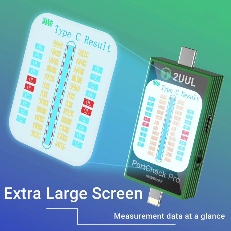 2uul PW31 PortCheck Pro 5V / 2A Type - C / Lighting Interface Automatic Tail Plug Detector, PW31 - ORIWHIZ