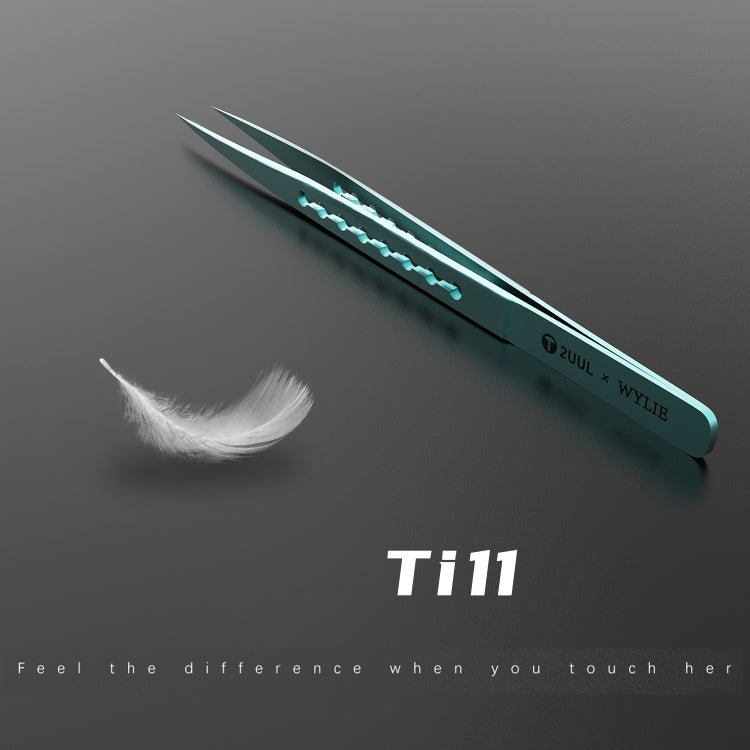 2UUL & WYLIE Ti11 Titanium Alloy Straight Tip Tweezers, Ti11 - ORIWHIZ