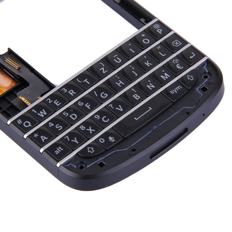 3 in 1 for BlackBerry Q10 (Keyboard + Middle Frame Bezel + Back Plate Housing Camera Lens Panel) Full Assembly Housing Cover, For Q10 - ORIWHIZ