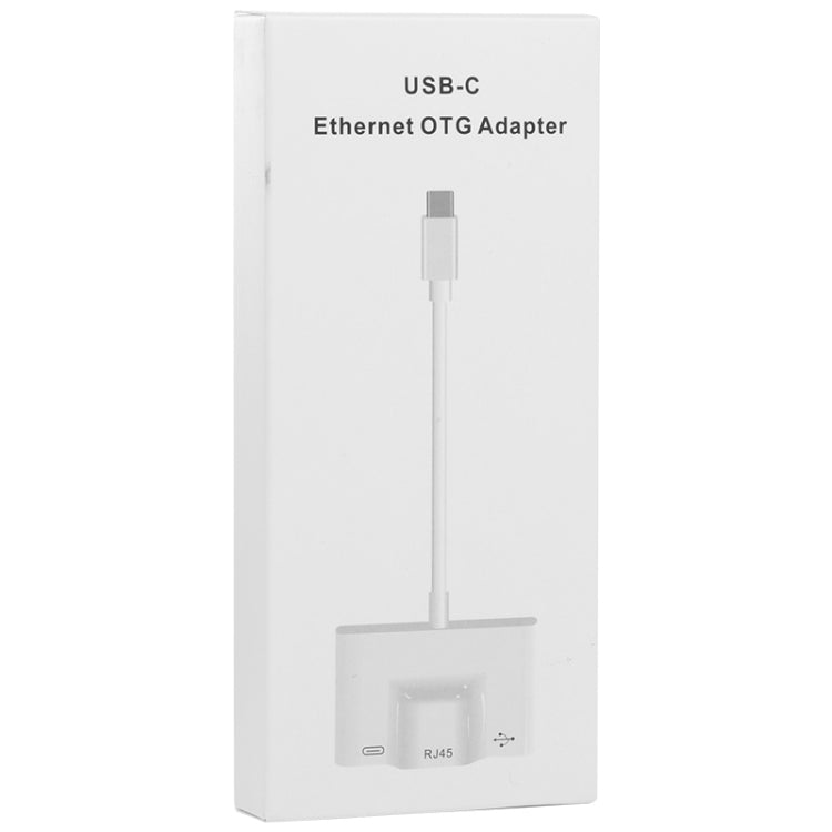 3 in 1 USB - C / Type - C Male to USB + 100M RJ45 Ethernet + Type - C Power Female Adapter, 3 in 1 - ORIWHIZ