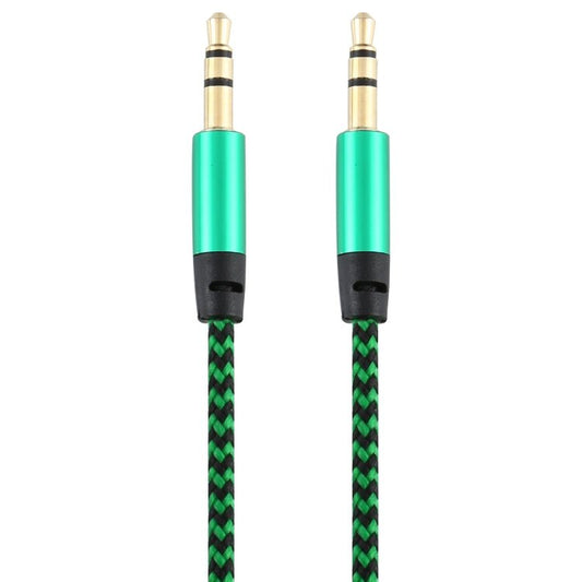 3 PCS K10 3.5mm Male to Male Nylon Braided Audio Cable, Length: 1m - ORIWHIZ
