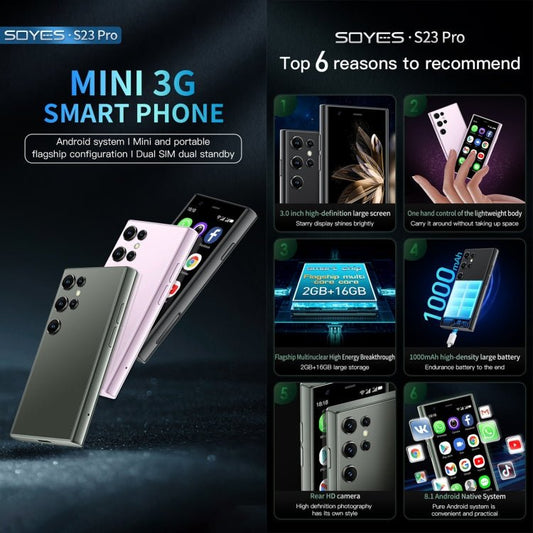 3.0 inch Android 8.1 MTK6580 Quad Core up to 1.3GHz, Bluetooth, WiFi, GPS, Network: 3G, Dual SIM - ORIWHIZ