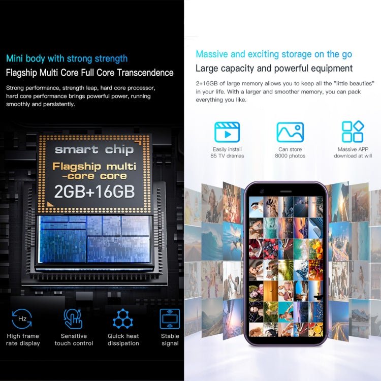 3.0 inch Android 8.1 MTK6580 Quad Core up to 1.3GHz, Bluetooth, WiFi, GPS, Network: 3G, Dual SIM, SOYES XS15 - ORIWHIZ