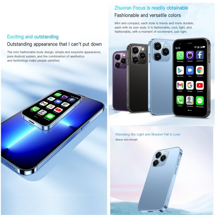 3.0 inch Android 8.1 MTK6580 Quad Core up to 1.3GHz, Bluetooth, WiFi, GPS, Network: 3G, Dual SIM, SOYES XS15 - ORIWHIZ