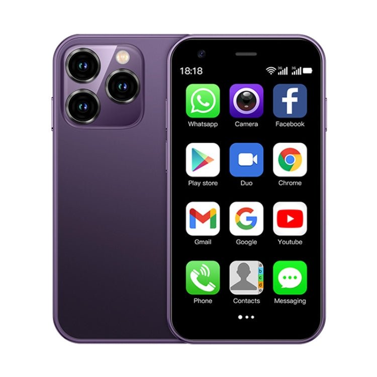 3.0 inch Android 8.1 MTK6580 Quad Core up to 1.3GHz, Bluetooth, WiFi, GPS, Network: 3G, Dual SIM, SOYES XS15 - ORIWHIZ