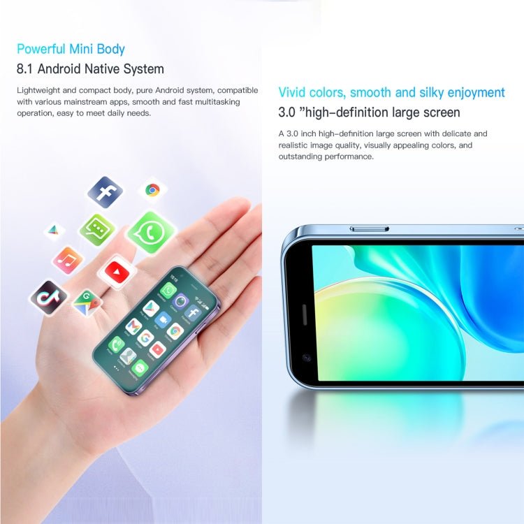 3.0 inch Android 8.1 MTK6580 Quad Core up to 1.3GHz, Bluetooth, WiFi, GPS, Network: 3G, Dual SIM, SOYES XS15 - ORIWHIZ