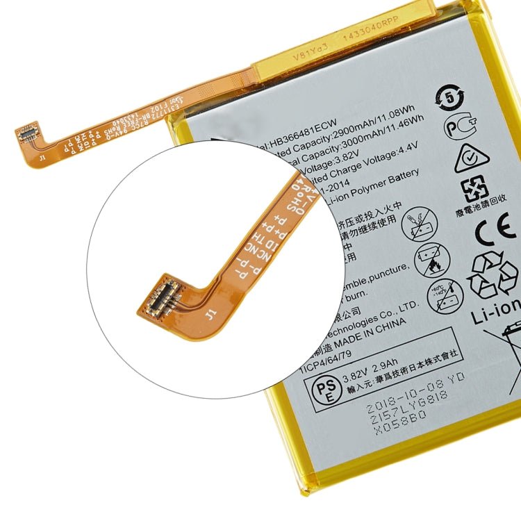 3000mAh Li - Polymer Battery Replacement for Huawei P20 Lite / P10 Lite / Nova 3e / Honor 9 Lite / Honor 9i, For Huawei P20 Lite - ORIWHIZ