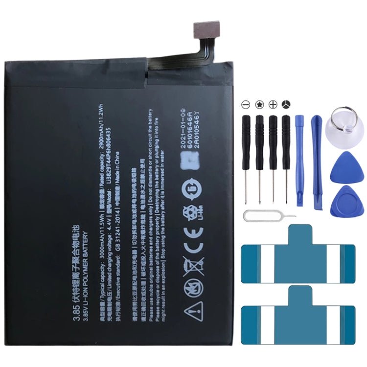 3000mAh Li3829T44P6h806435 Li - Polymer Battery for ZTE Nubia Z11 / Nubia M2 Lite, For ZTE Nubia Z11 - ORIWHIZ