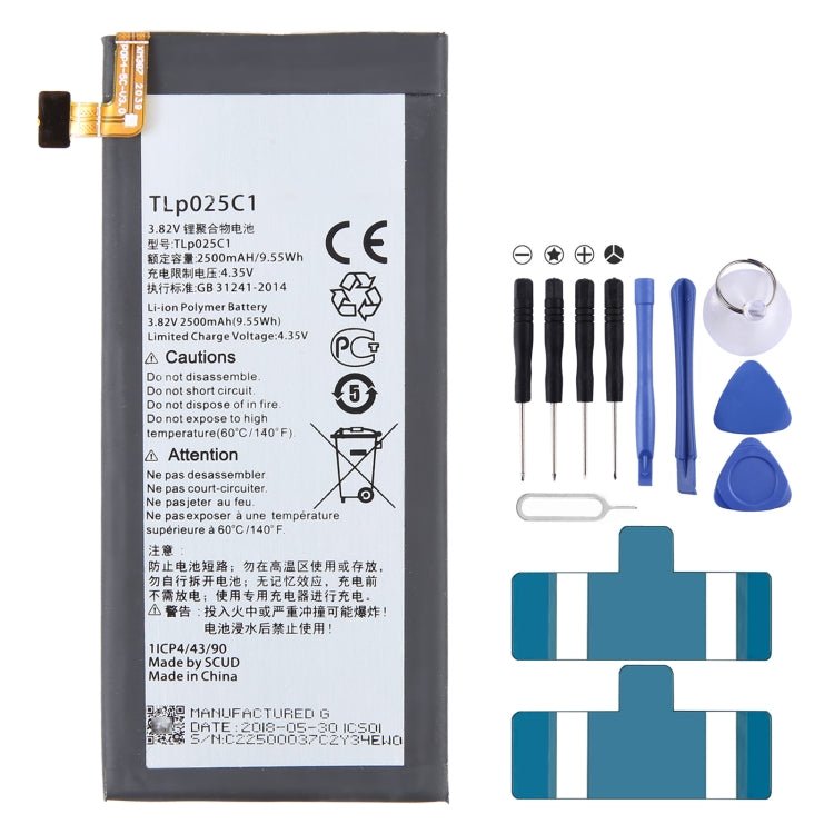 300mAh Battery Replacement, For Alcatel JOY TAB 2 9032Z, For Alcatel Joy Tab 9029Z, For Alcatel One Touch Pixi 3 Tab 7.0 LTE 4G, For Alcatel OneTouch EVO 7 HD E710, For Alcatel 3L 2020 5029D, For Alcatel T790H T790S, For Alcatel One Touch Idol 4S OT - 6070 - ORIWHIZ