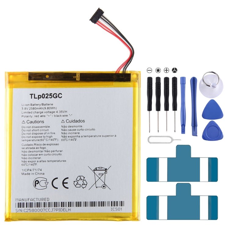 300mAh Battery Replacement, For Alcatel JOY TAB 2 9032Z, For Alcatel Joy Tab 9029Z, For Alcatel One Touch Pixi 3 Tab 7.0 LTE 4G, For Alcatel OneTouch EVO 7 HD E710, For Alcatel 3L 2020 5029D, For Alcatel T790H T790S, For Alcatel One Touch Idol 4S OT - 6070 - ORIWHIZ