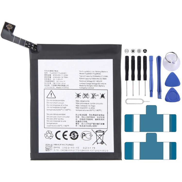 300mAh Battery Replacement, For Alcatel JOY TAB 2 9032Z, For Alcatel Joy Tab 9029Z, For Alcatel One Touch Pixi 3 Tab 7.0 LTE 4G, For Alcatel OneTouch EVO 7 HD E710, For Alcatel 3L 2020 5029D, For Alcatel T790H T790S, For Alcatel One Touch Idol 4S OT - 6070 - ORIWHIZ