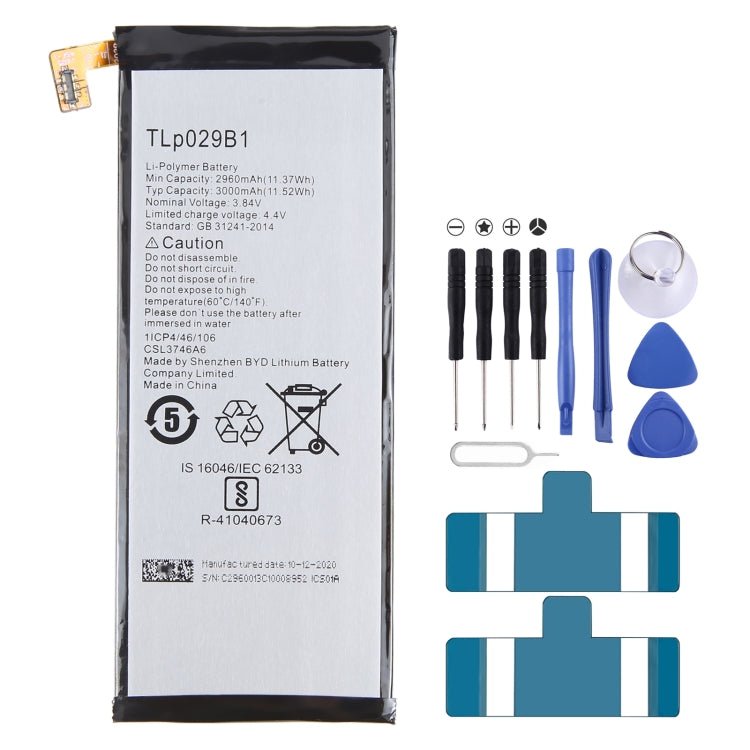 300mAh Battery Replacement, For Alcatel JOY TAB 2 9032Z, For Alcatel Joy Tab 9029Z, For Alcatel One Touch Pixi 3 Tab 7.0 LTE 4G, For Alcatel OneTouch EVO 7 HD E710, For Alcatel 3L 2020 5029D, For Alcatel T790H T790S, For Alcatel One Touch Idol 4S OT - 6070 - ORIWHIZ