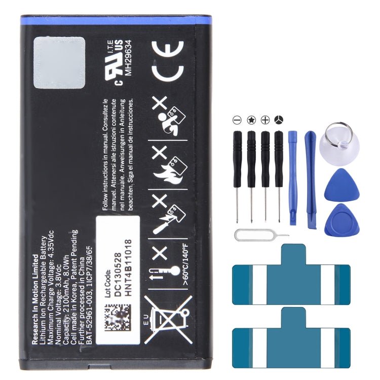 300mAh Battery Replacement, For Alcatel One Touch EE60 4G Y854VB TLiA2, For Blackberry Z20 / Z30, For Blackberry KEY2, For Blackberry Key One / DTEK70, For Blackberry Classic / Q20, For Blackberry Passport Q30, For Blackberry M - S1 Bold 9000/9700 - ORIWHIZ
