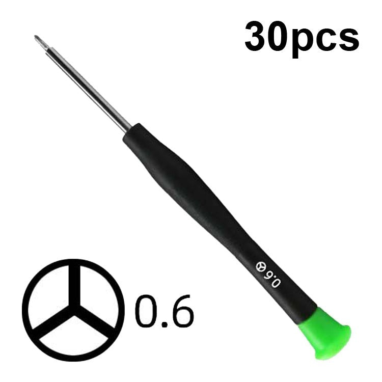 30pcs Color Hat Screw Batch Digital Mobile Phone Clock Maintenance Tool, 1.5 Phillips, 1.5 Straight, 0.8 Five Star, 0.6 Y Shape, T2 Hexagon, T5 Hexagon - ORIWHIZ