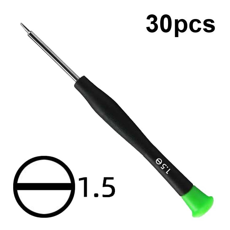 30pcs Color Hat Screw Batch Digital Mobile Phone Clock Maintenance Tool, 1.5 Phillips, 1.5 Straight, 0.8 Five Star, 0.6 Y Shape, T2 Hexagon, T5 Hexagon - ORIWHIZ