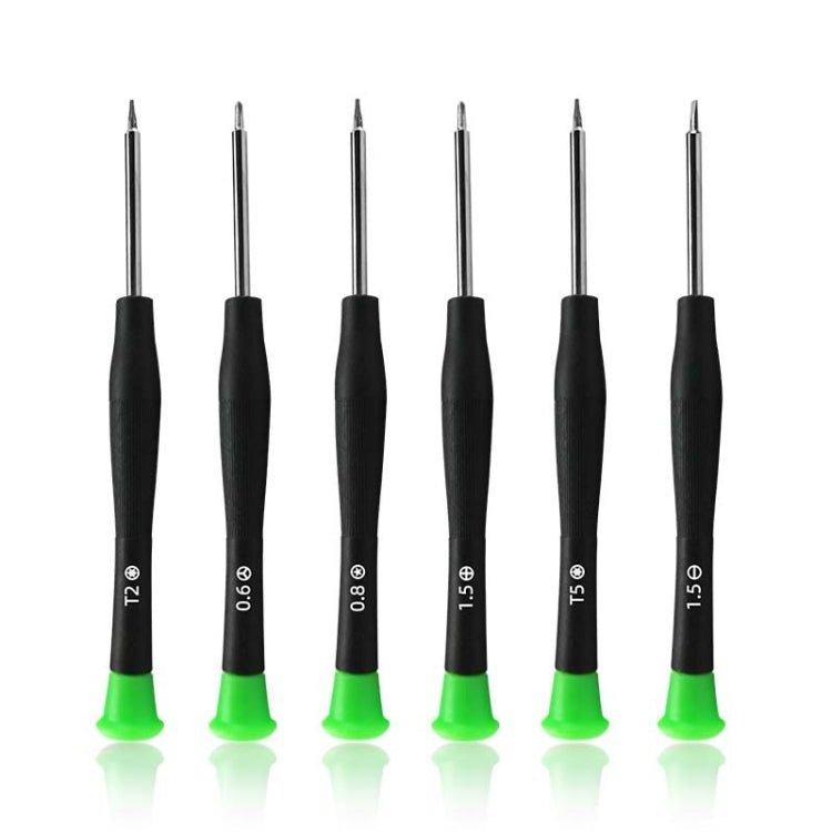 30pcs Color Hat Screw Batch Digital Mobile Phone Clock Maintenance Tool, 1.5 Phillips, 1.5 Straight, 0.8 Five Star, 0.6 Y Shape, T2 Hexagon, T5 Hexagon - ORIWHIZ