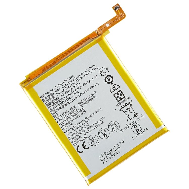 3340mAh HB386483ECW Li - Polymer Battery Replacement for Huawei G9 Plus / G8 / Honor 6X, For Huawei G9 Plus - ORIWHIZ
