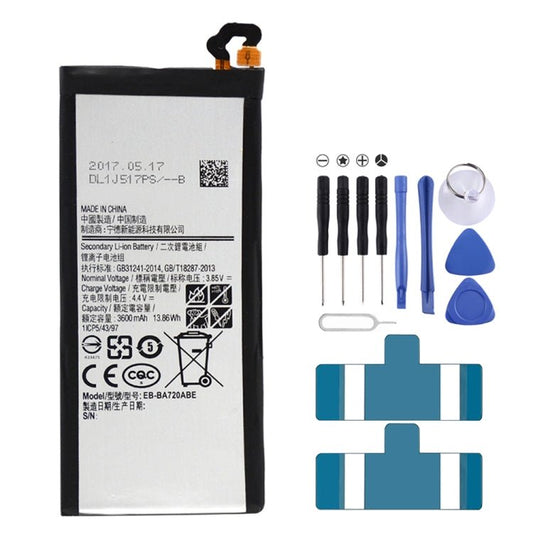 3600mAh Li - Polymer Battery EB - BA720ABE for Samsung Galaxy A7 (2017) / A720A / A720F, For Galaxy A7 (2017) - ORIWHIZ