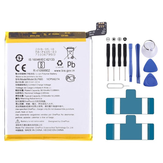 3610mAh BLP685 for OnePlus 6T Li - Polymer Battery, For OnePlus 6T - ORIWHIZ