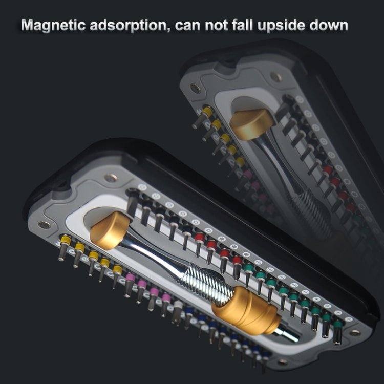 37 In 1 Aluminum Glasses Screwdriver Set Computer Watch Dismantling Repair Tools, 37 in 1 - ORIWHIZ