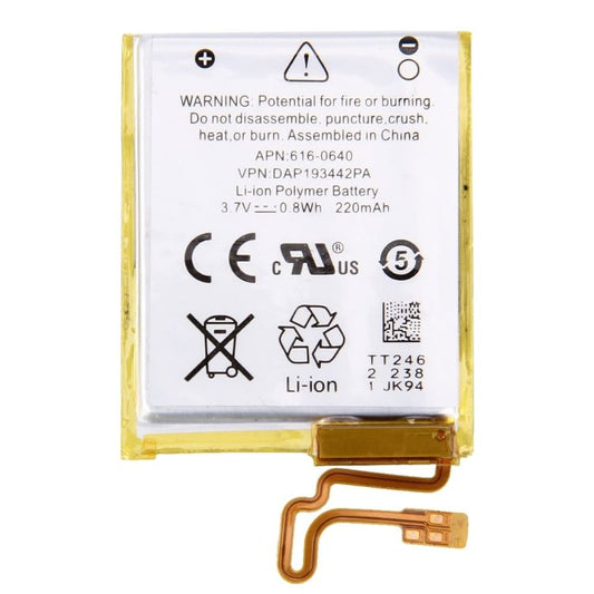 3.7V 220mAh Rechargeable Li - Polymer Battery for iPod nano 7th, For Apple iPod nano 7 - ORIWHIZ