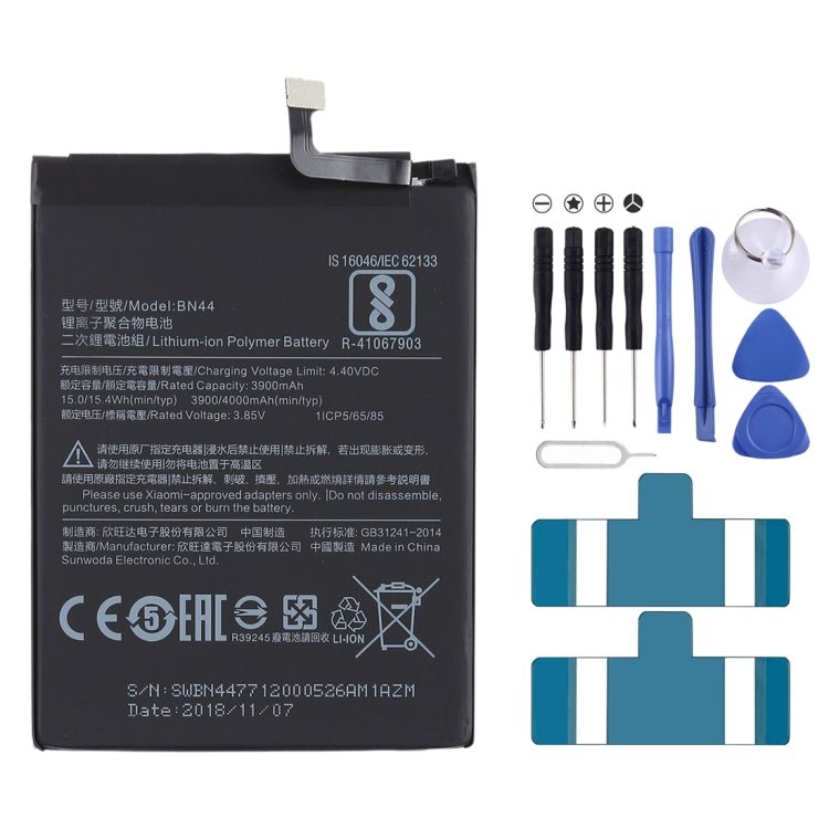 3900mAh BN44 for Xiaomi Redmi 5 Plus Li - Polymer Battery, For Redmi 5 Plus - ORIWHIZ