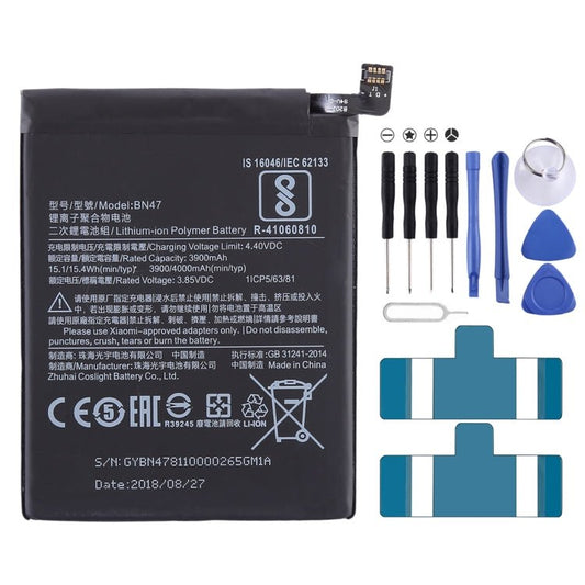 3900mAh BN47 for Xiaomi Redmi 6 Pro Li - Polymer Battery, Redmi 6 Pro - ORIWHIZ