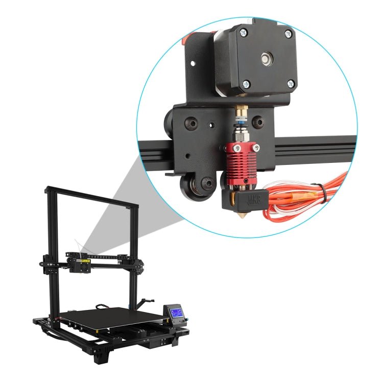 3D Printer Extruder Retrofit Kit For Ender3/CR10, Style:, Single Board, Installation Board, Installation Board+Extrusion Machine - ORIWHIZ