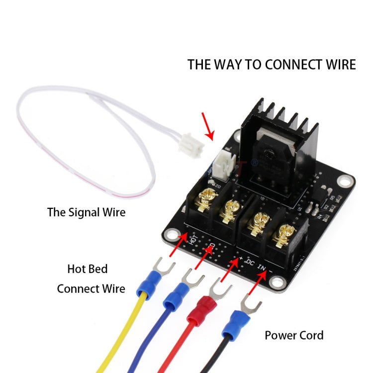 3D Printer Heated Bed Power Expansion Module MOSFET Board for ANET A8 3D Printer, 2 PCS/Set - ORIWHIZ