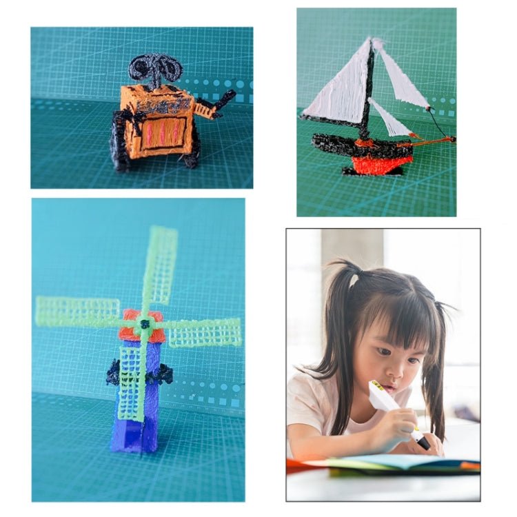 3D Printing Pen Children Toy Art Doodle Pen, USB, USB+EU Plug, USB+AU Plug, USB+US Plug, USB+UK Plug - ORIWHIZ
