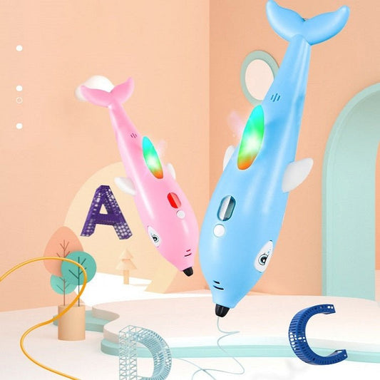 3D Printing Pen Three - Dimensional Painting Graffiti Brush, Dolphin Pink - ORIWHIZ